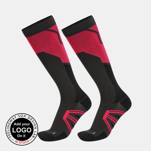 3 Pairs Long Knee Compression Marathon Sports Running Socks Test Sample